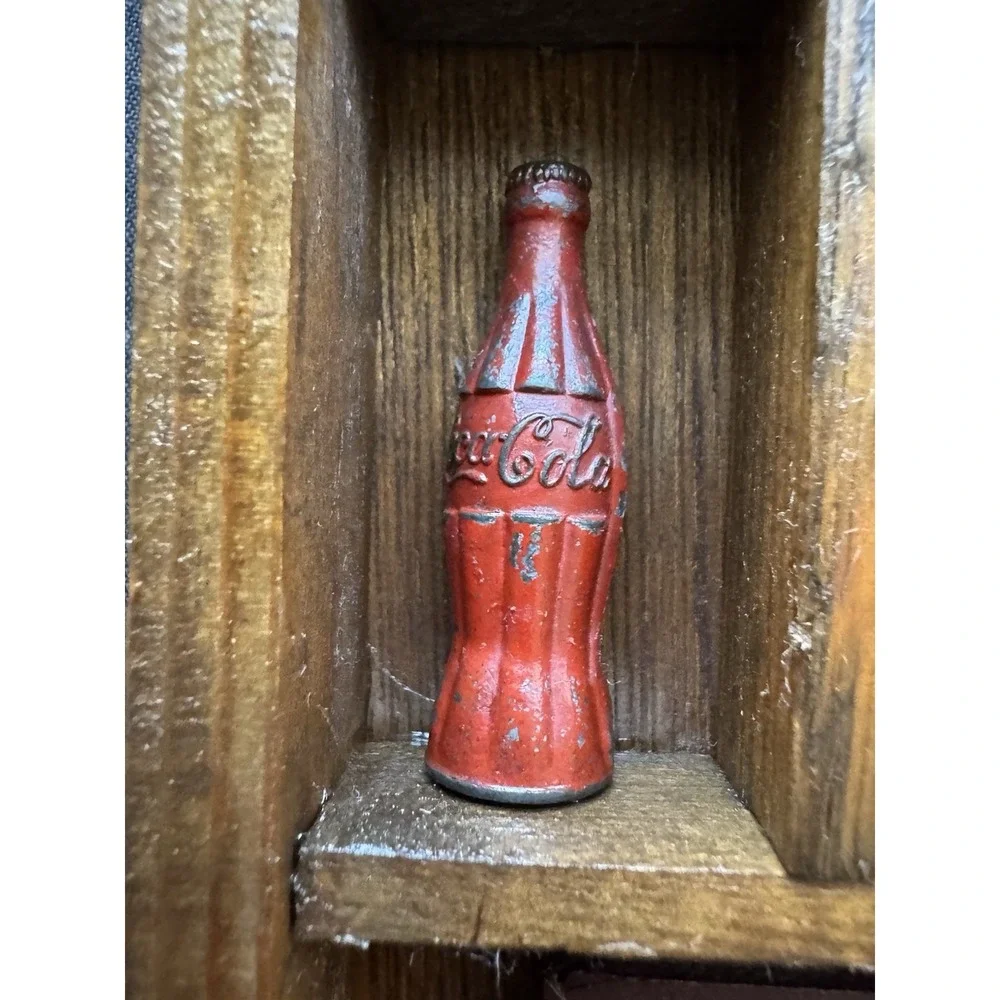 Coca Cola Minature Wooden Trinket Shelf 5